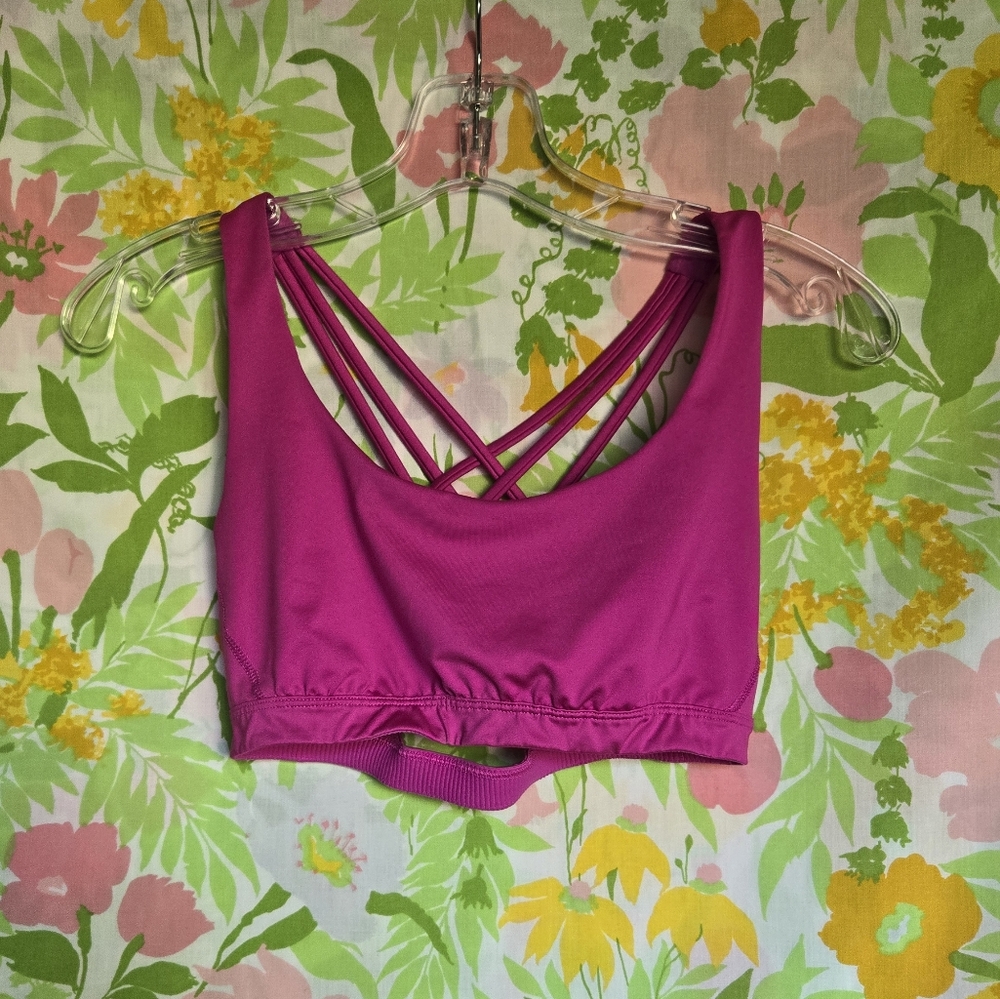 Victoria Sport Pink Strappy Sports Bra